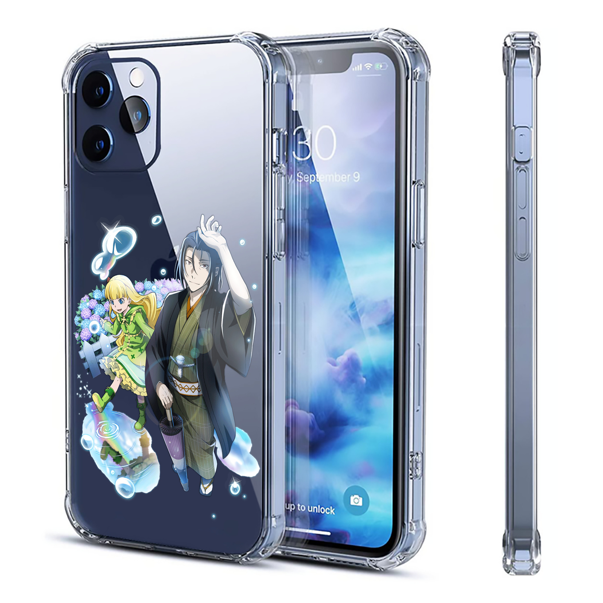 （画像用） 文豪ストレイドッグス Bungo Stray Dogs 【iPhone 12シリーズ対応】透明スマホケース（クリアソフトケース）